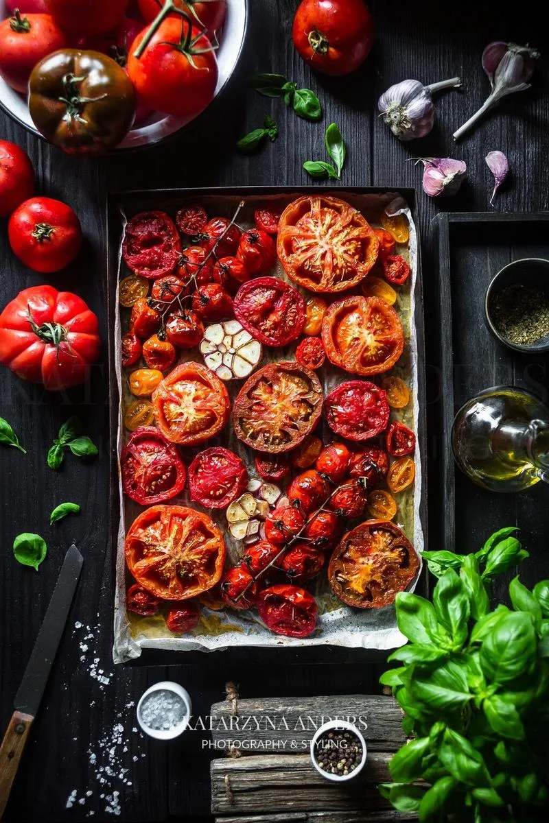 Pieczenie pomidorów w piekarniku