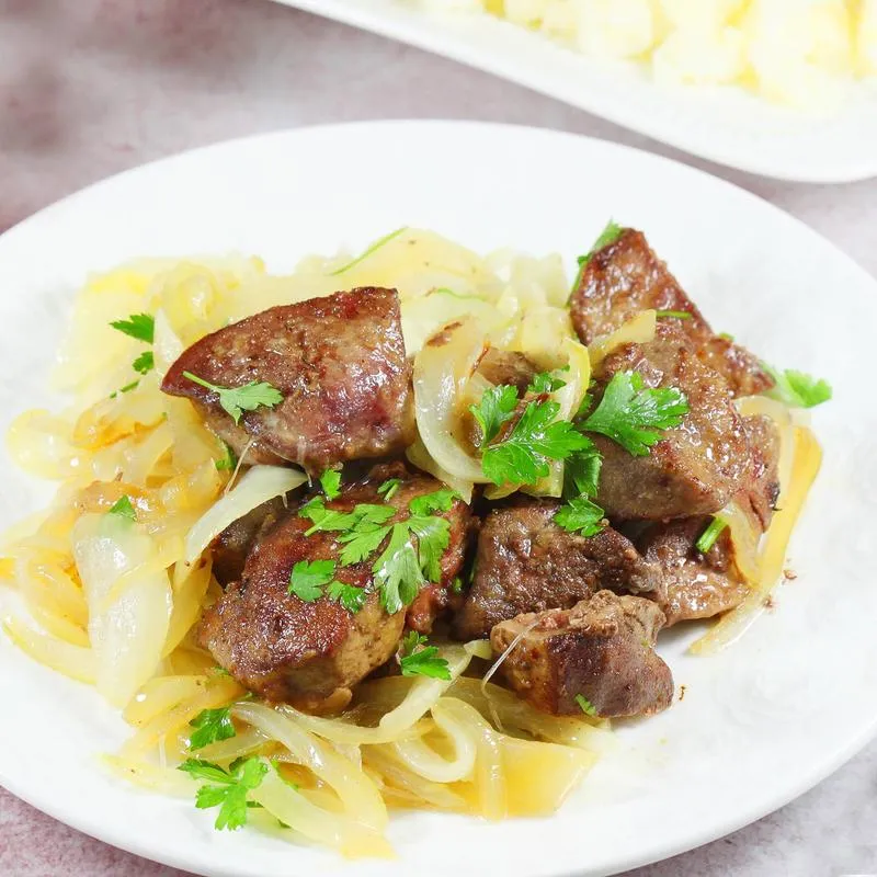 Soczysta wątróbka wieprzowa